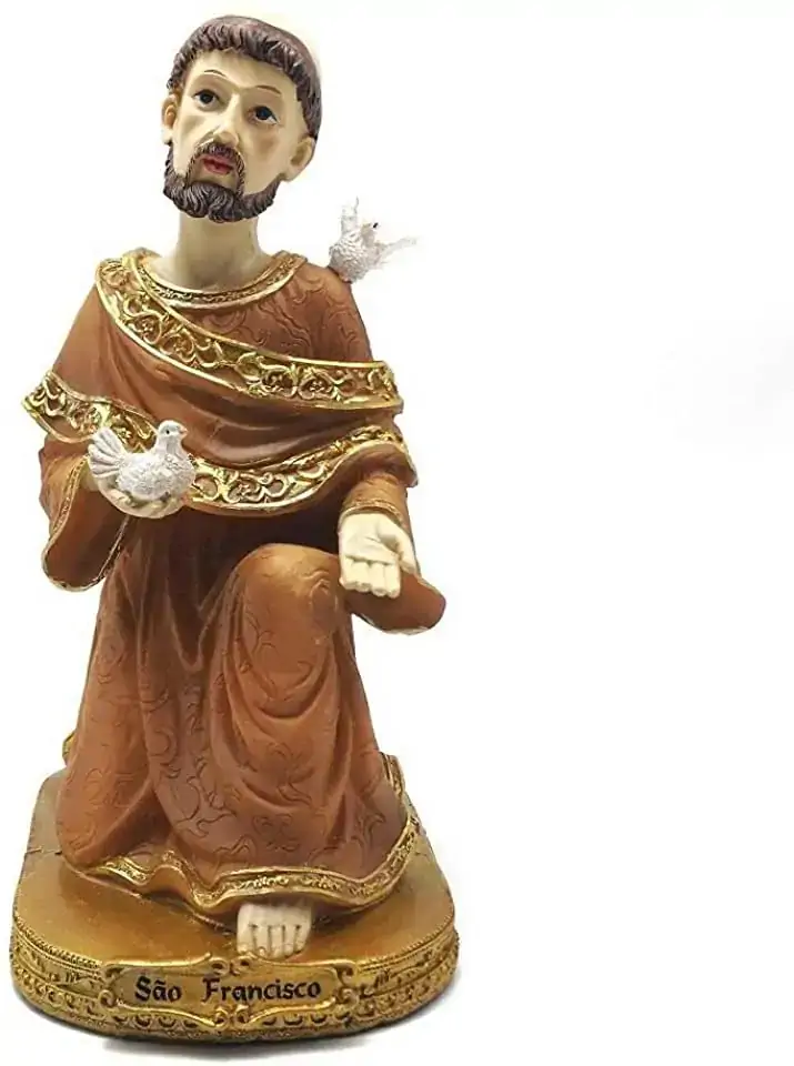 São Francisco Ajoelhado 22cm Brascontinental