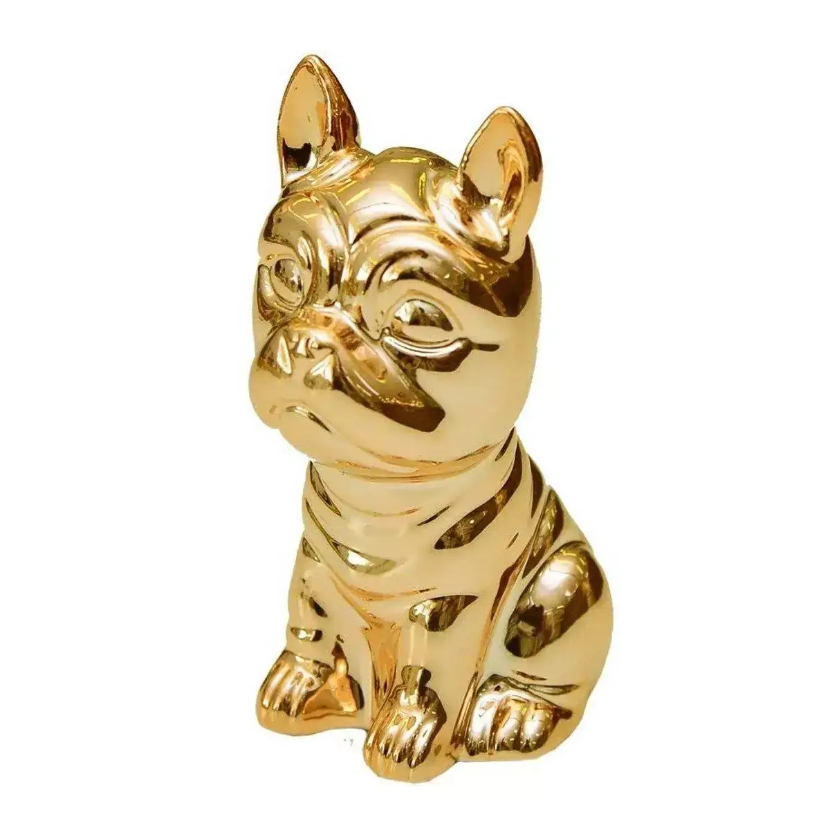 Enfeite Bulldog Dourado M