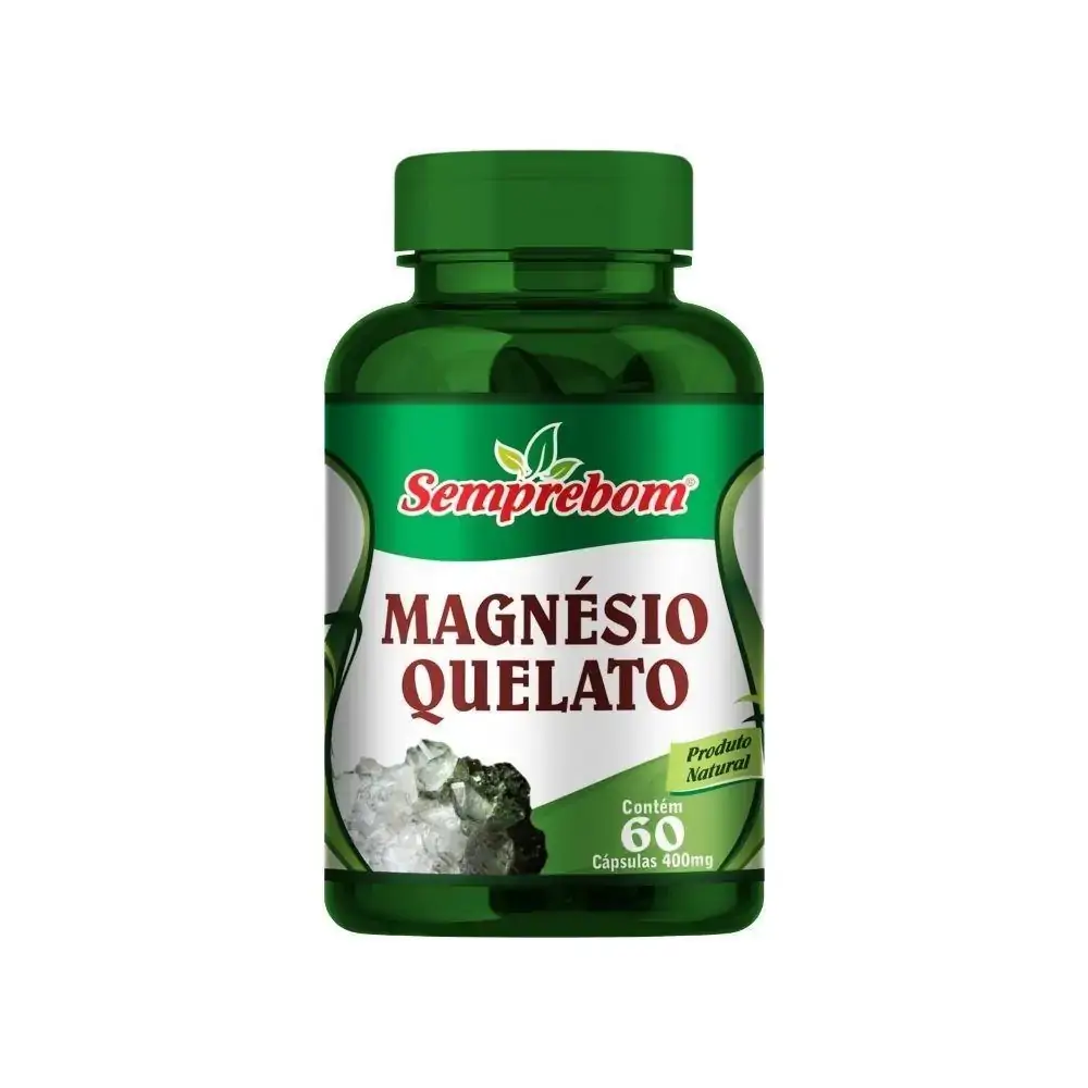 MAGNESIO QUELATO -SEMPREBOM - 400MG - 60 CAPSULAS