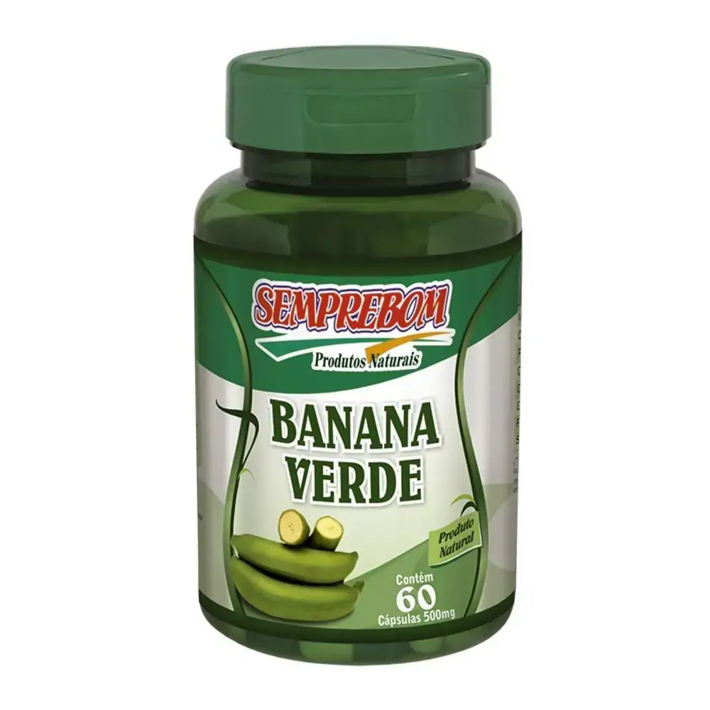 Banana Verde 60 Caps 500 Mg Superbom
