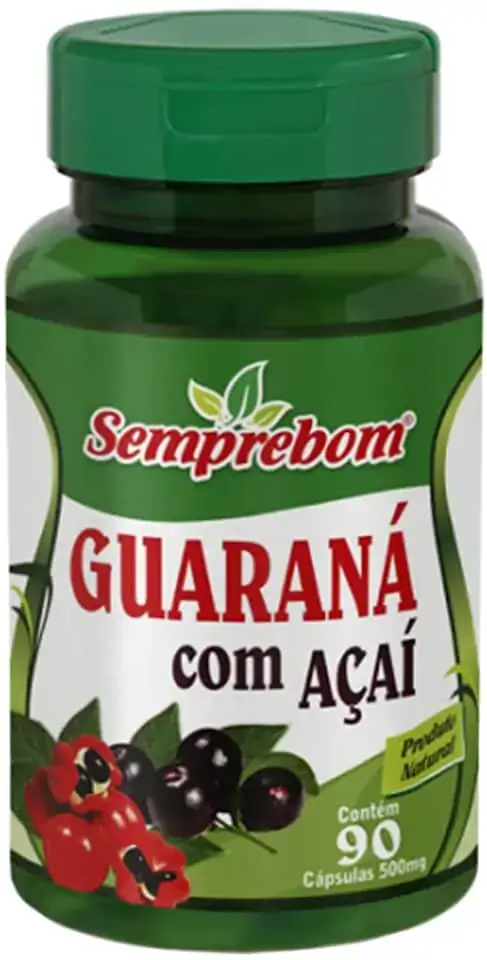 Guarana Com Acai 90caps 500mg Sempre Bom