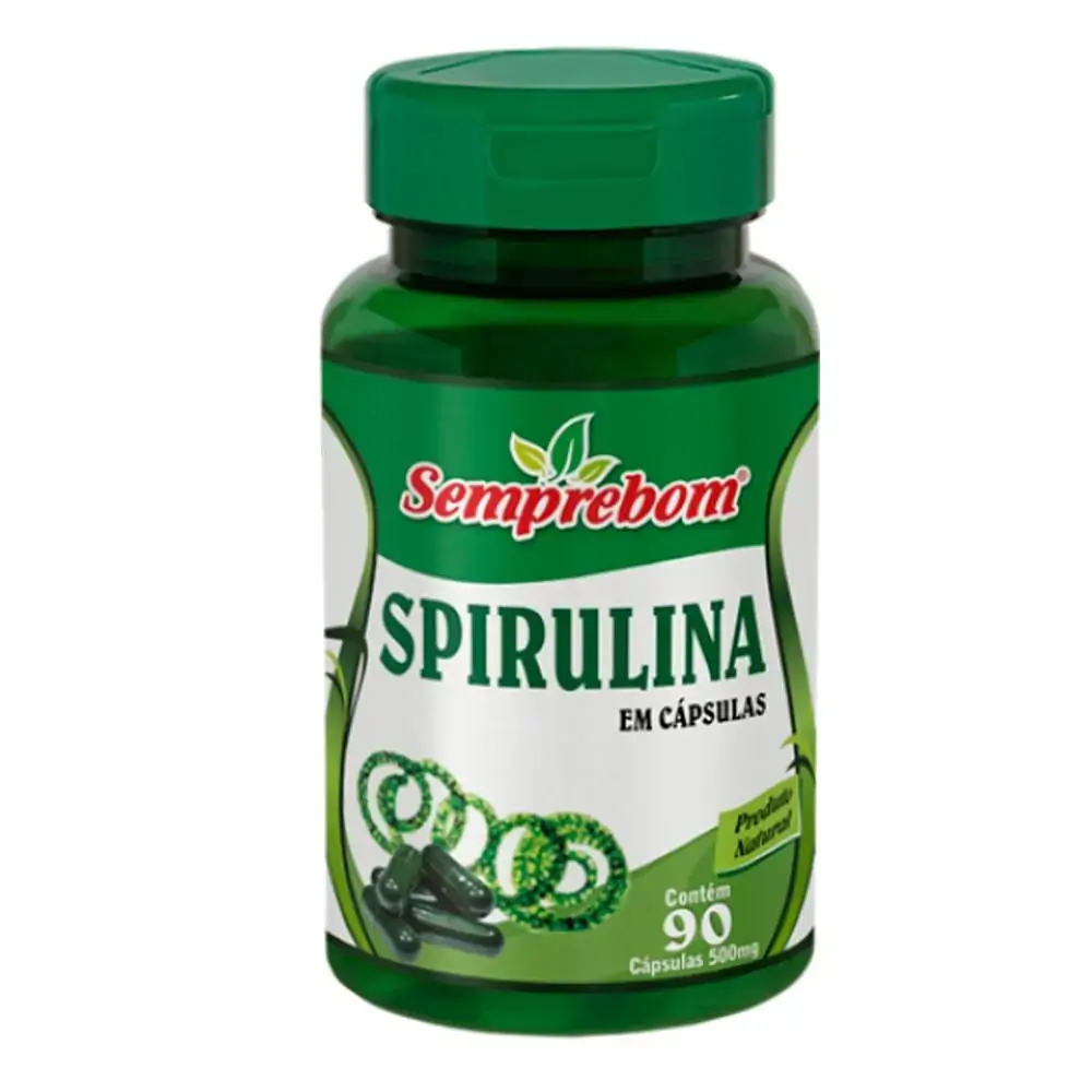 Spirulina - Semprebom - 90 caps - 500 mg