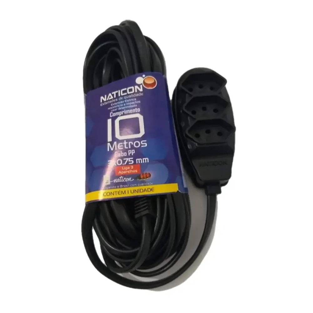Extensao Naticon Cabo Pp 10mt