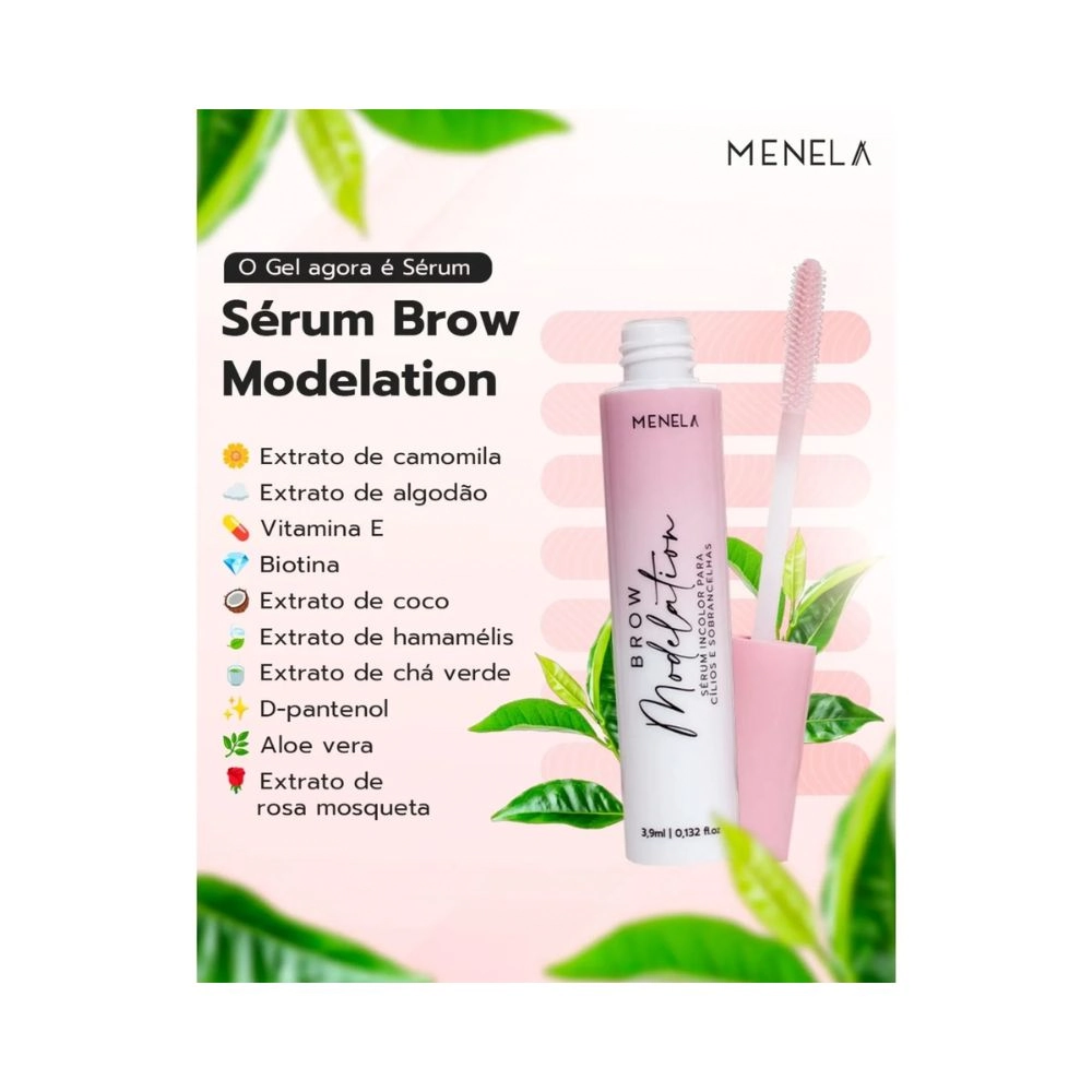 Gel Incolor Para Clios E Sobrancelhas Modelation Brow Menela 6ml