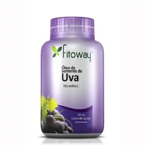 7899598000065 óleo De Semente De Uva 500mg 60 Cápsulas Fitoway
