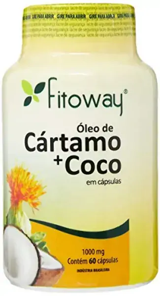 Oleo De Cartamo Coco Fitoway 60 Cápsulas Fitoway