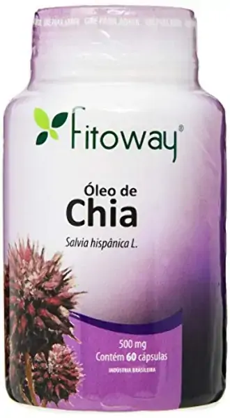 7899598000430 óleo De Chia 500mg 60 Cápsulas Fitoway