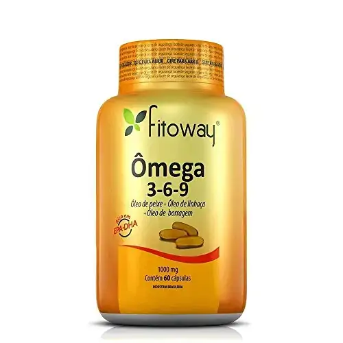 ômega 3 6 9 Peixe Linhaça Borragem 1000mg 60 Cápsulas