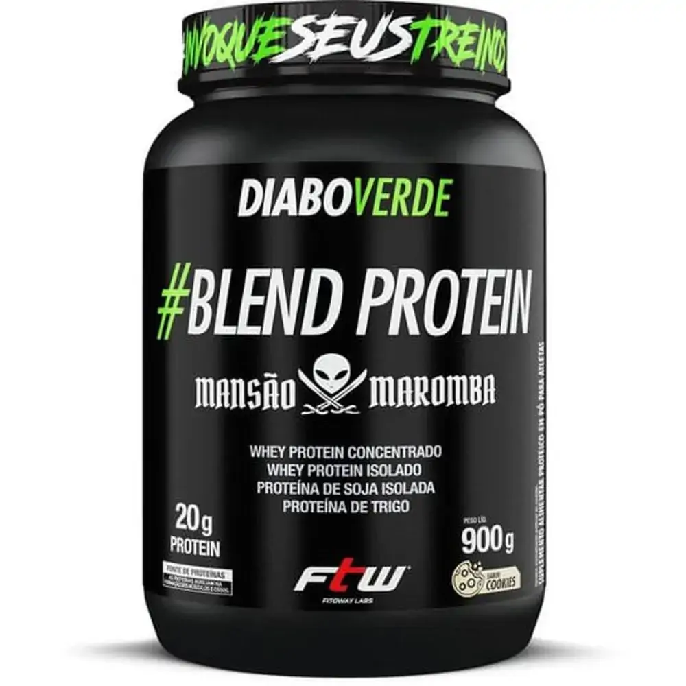 Blend Protein Diabo Verde 900G Cookies - Ftw