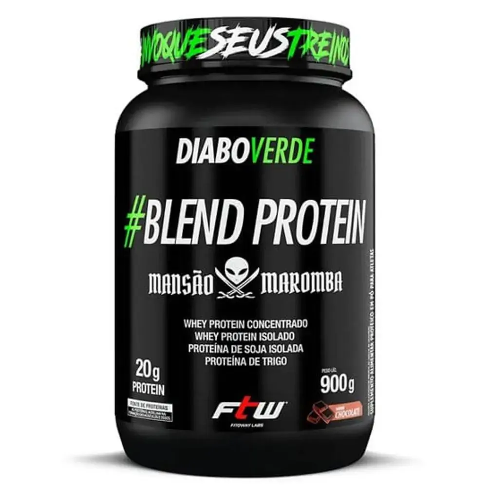 Blend Protein Diabo Verde 900G Chocolate - Ftw