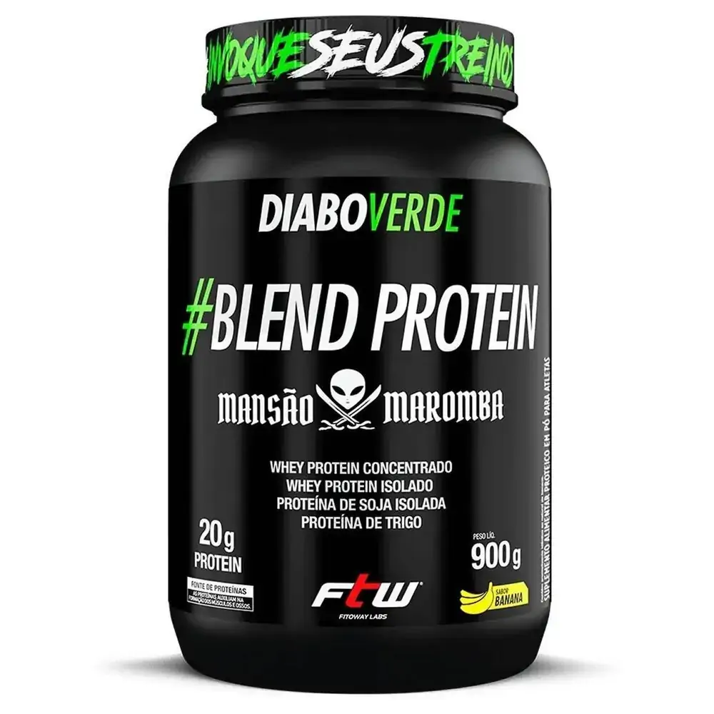 Blend Protein Diabo Verde 900G Banana - Ftw