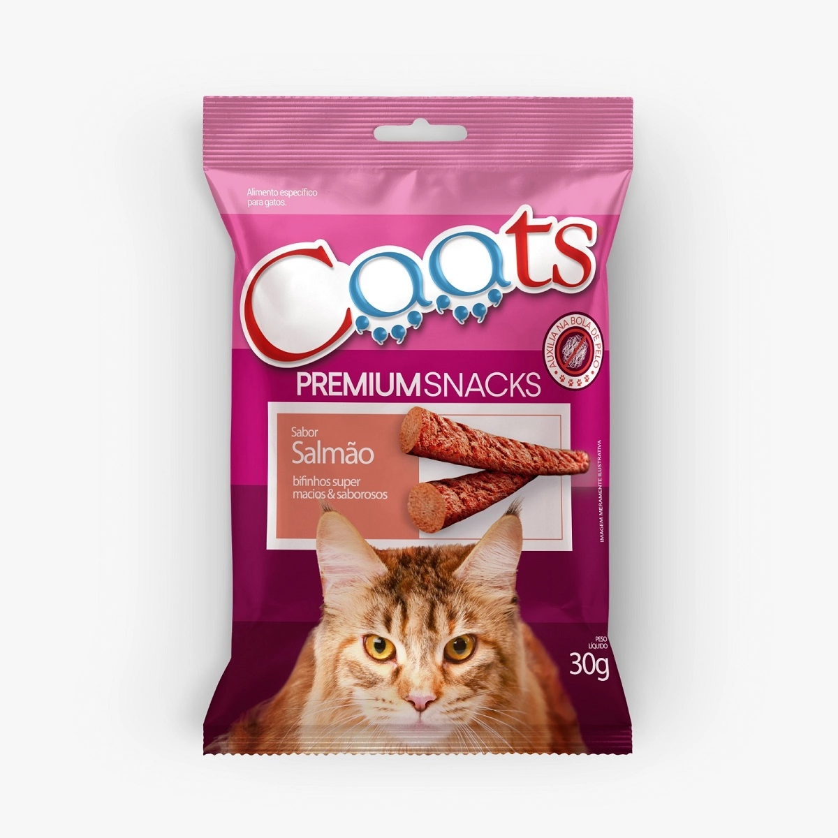 Alim Gatos Caats Bifinho Salmao
