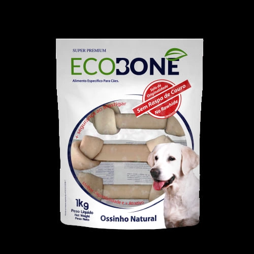 Ecobone - Osso Nó Natural Vegano 7/8 para Cães (1 kg)