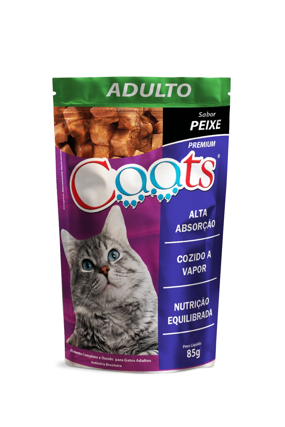 Molho Caats P/gatos Peixe 85g