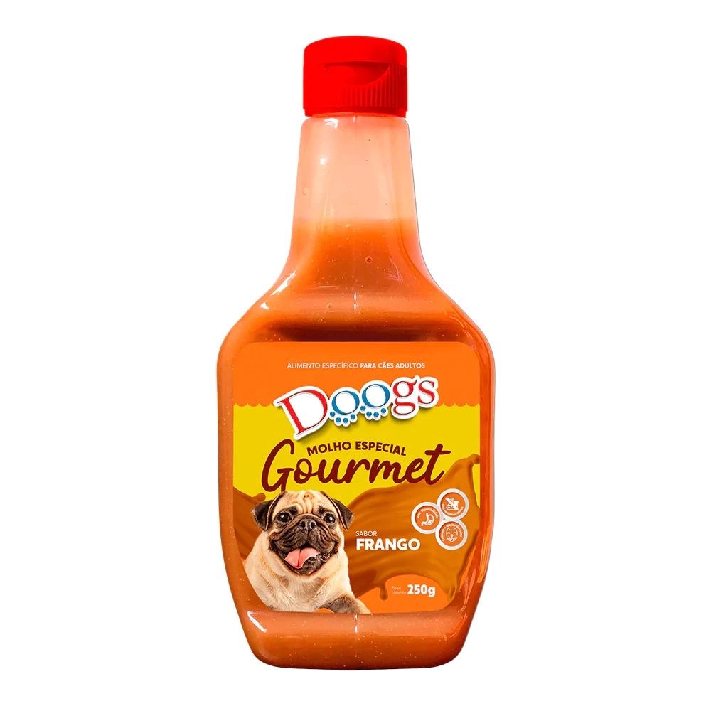 Racao Molho Gourmet Frango Doogs 250g