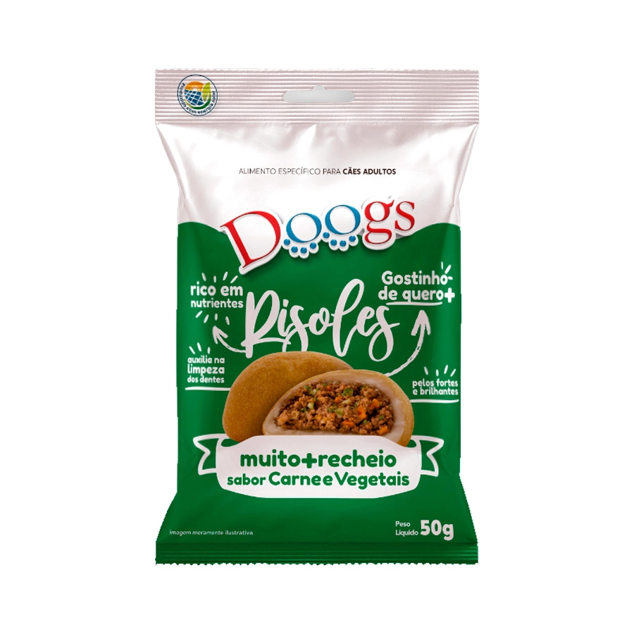 Snacks Care Risoles Sabor Carne E Vegetais Doogs 50g