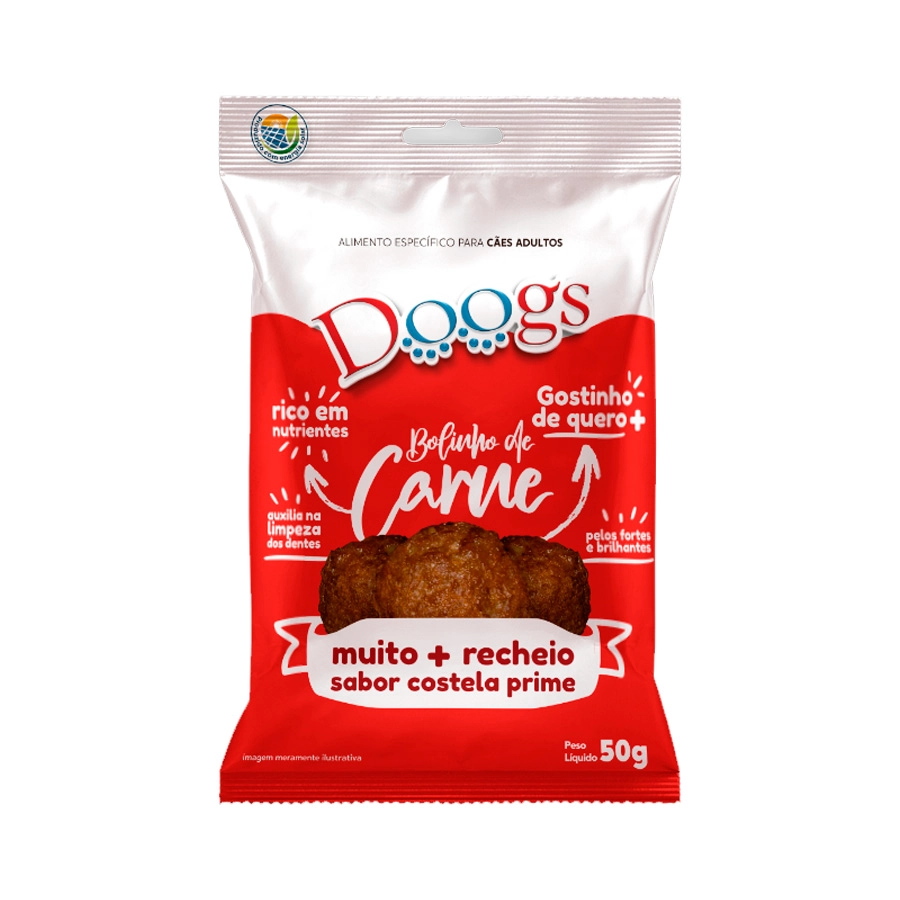 Snacks Doogs Care 50g Bolinho Carne