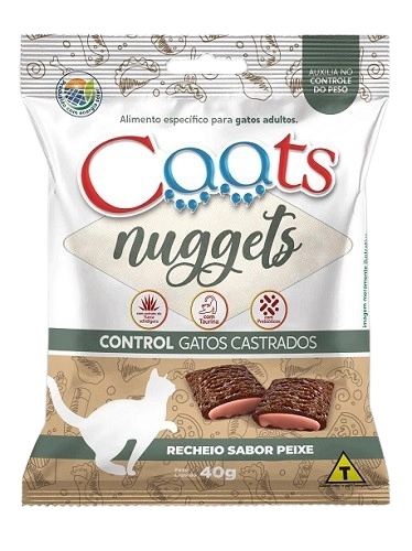 Caats Nuggets Snacks Castrados 40 Grs Caixa 20x40 Grs