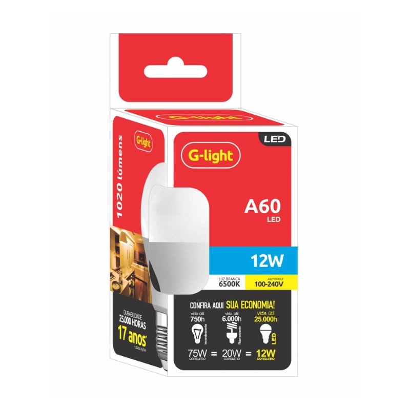 Lâmpada Led A60 12w G Light