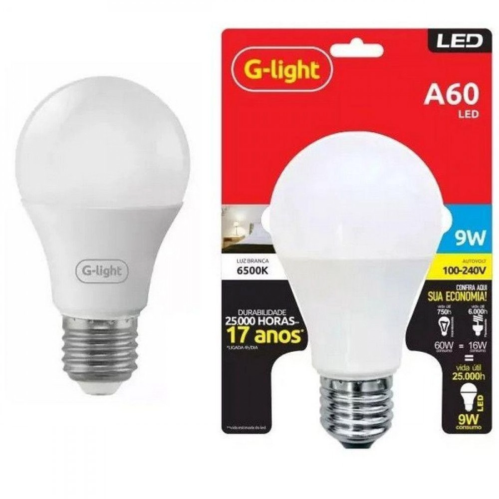 Lâmpada G-light Led Bulbo 810 9 220v Dimerizável Branca