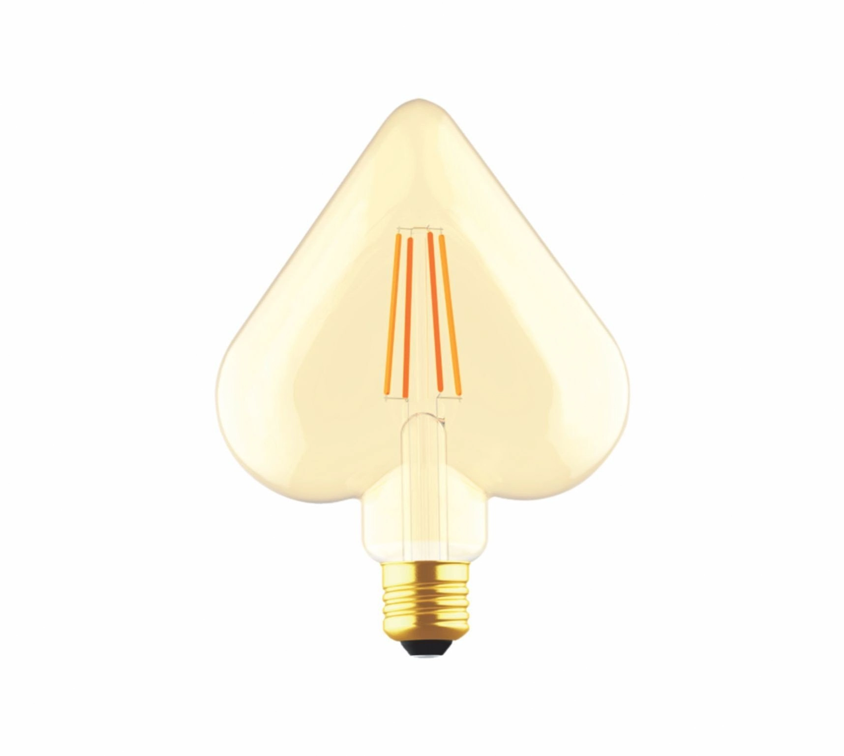 Lâmpada Coração Led G-light Filamento Bulbo Âmbar L125 4w