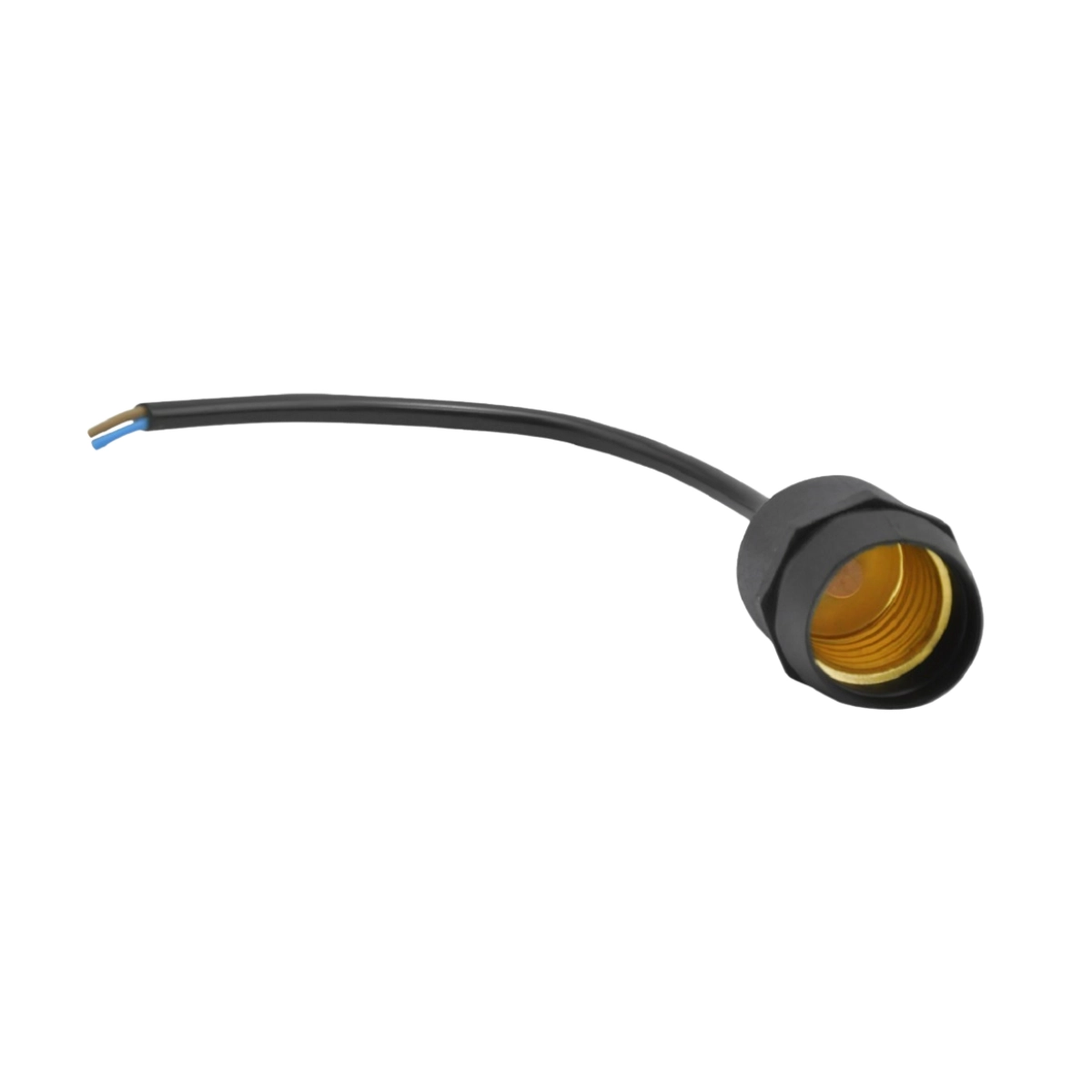 Soquete Blindado Preto Poly Ppee E27 250v 4a