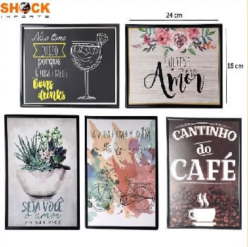 Quadro Decorativo Frases 18x24cm Ref.ash 73.0019