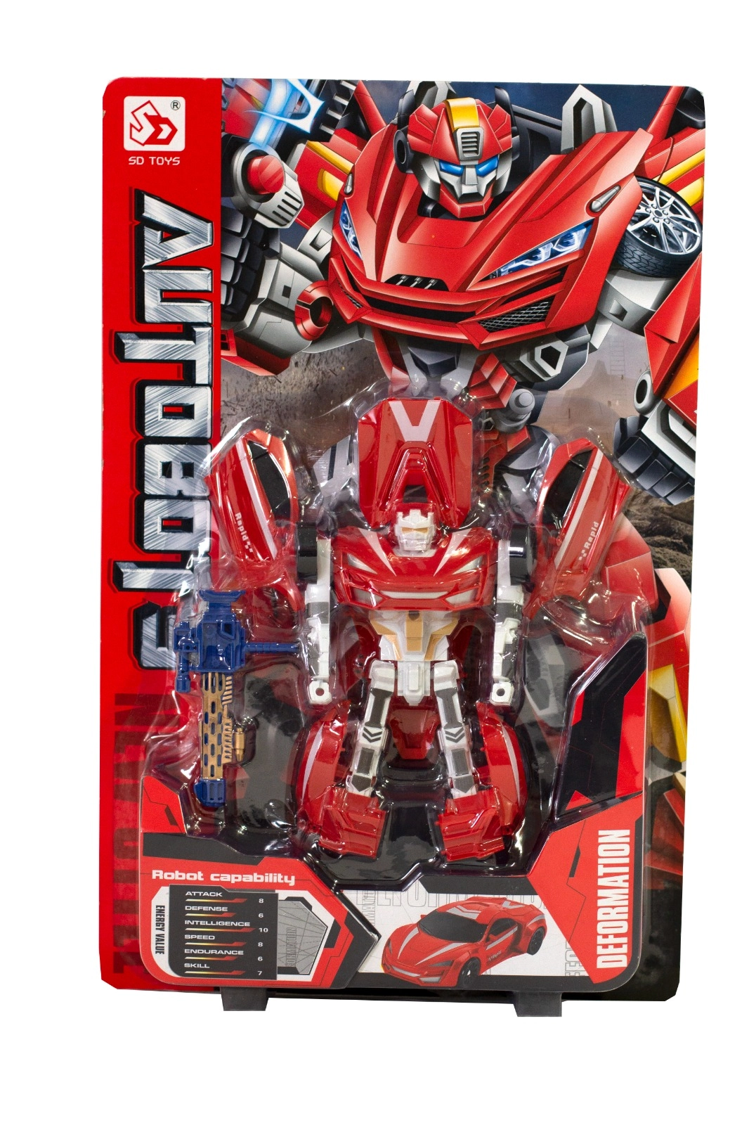 Brinquedo Robo Autobots Tranforma Em Carro Un