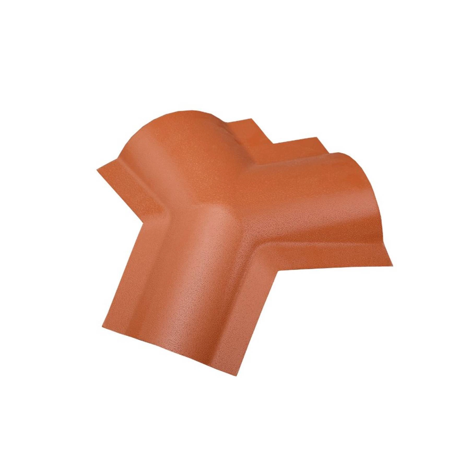 Cumeeira Plástico Onda Alta 0,095x0,57cm 2mm Terracota Lux Telhas