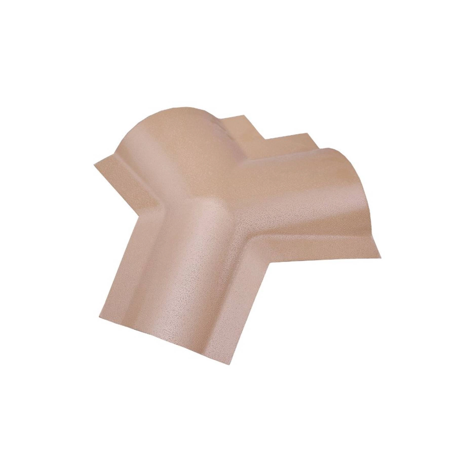 Cumeeira Plástico Onda Alta 0,095x0,57cm 2mm Marfim Lux Telhas