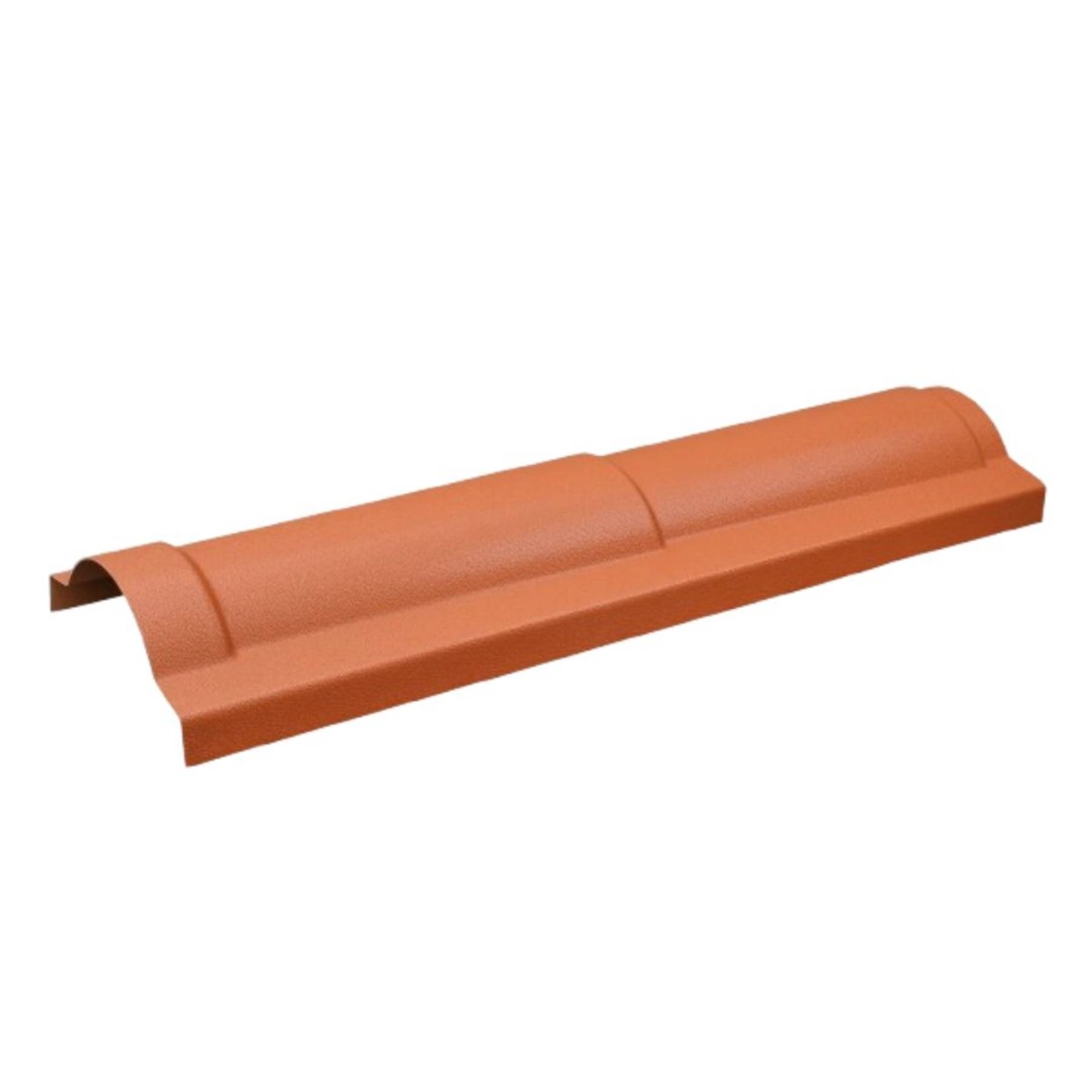 Cumeeira Plástico Onda Alta 0,04x0,28cm 2mm Terracota Lux Telhas