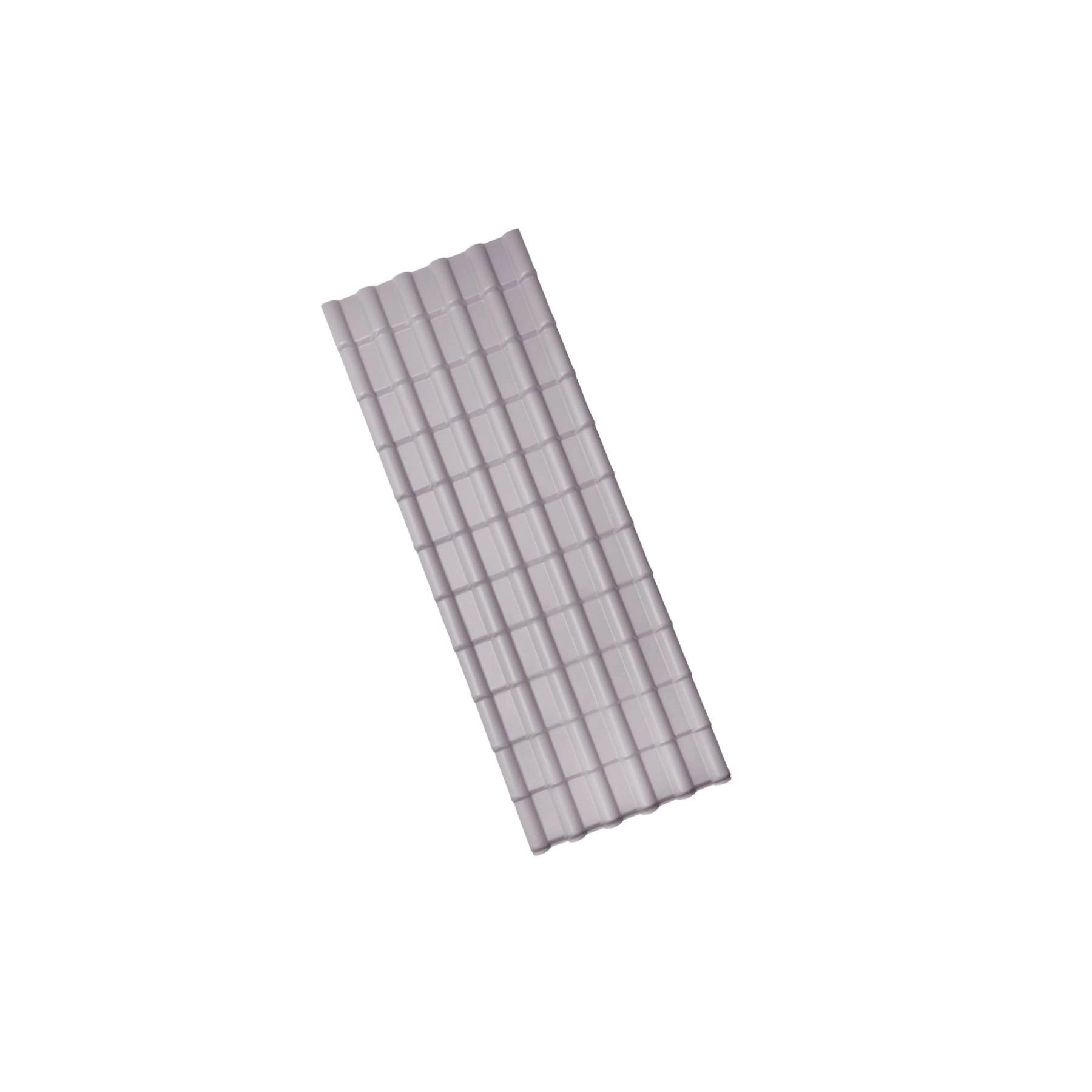 Telha Plástico Onda Média 0,04x0,86cm 1,5mm Cinza Lux Telhas