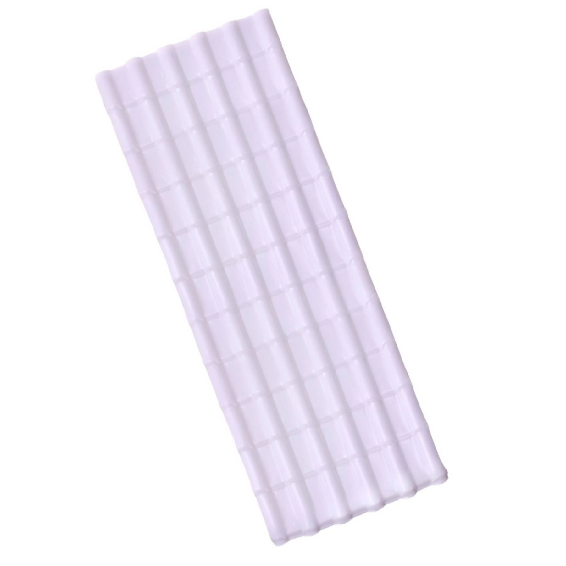 Telha Plástico Onda Média 0,04x0,86cm 1,5mm Branca Lux Telhas