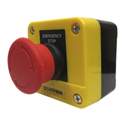 Botoeira Com 1 Botao Emergencia Lk Xal J 174 Am Lukma