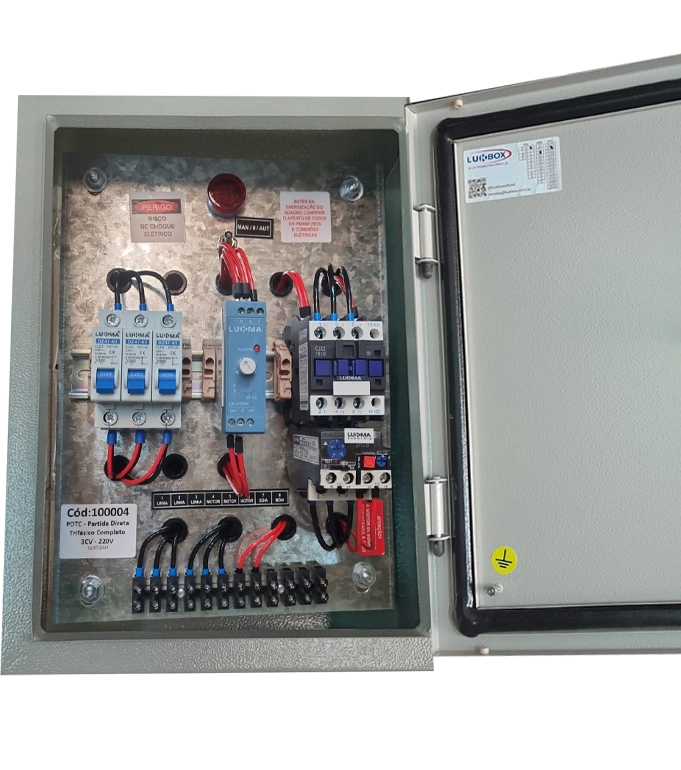 Painel Partida Direta Trifasica Pdtc 220v 3cv Lukma