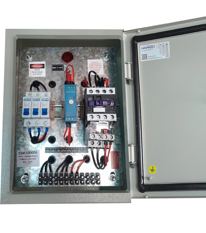 Painel Partida Direta Trifasica Pdtc 220v 5cv Lukma