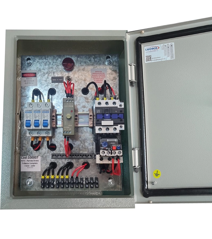 Painel Partida Direta Trifasica Pdtc 220v 7,5cv Lukma
