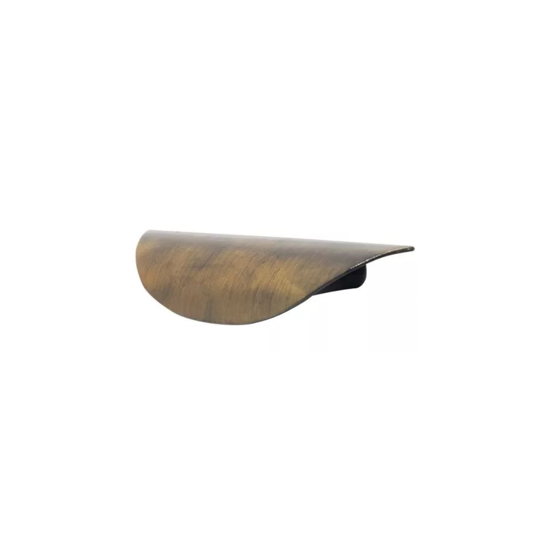 Puxador Soneto Concha Zamac 104mm - Antique Brilho