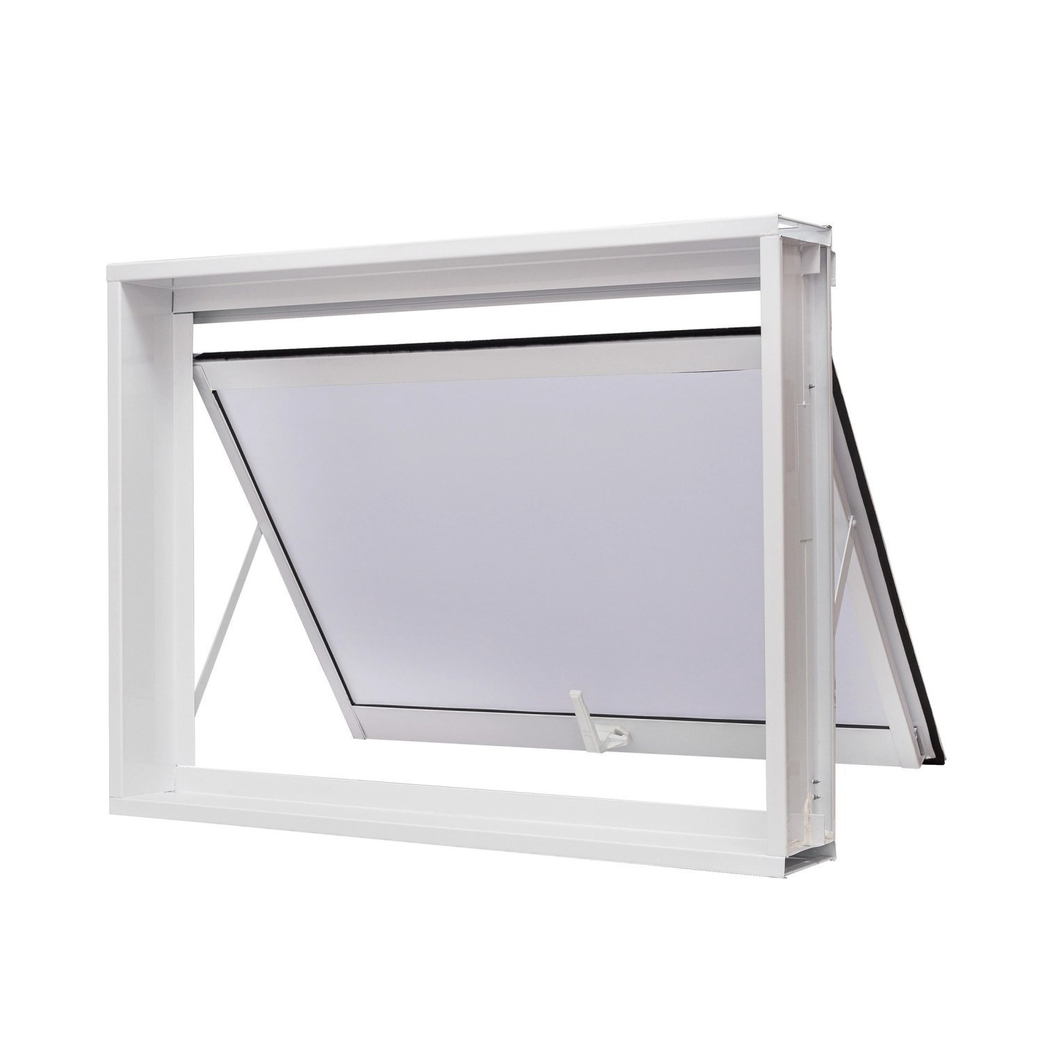 Janela De Aço Maxim-ar 60x60cm Vidro Boreal Qualitysol Ramassol Branco
