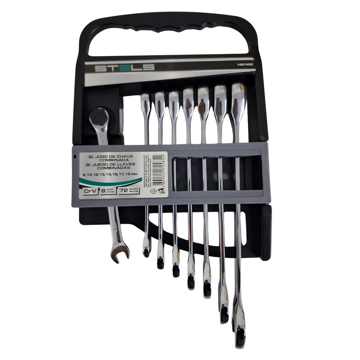Jogo Chave Combinada Catraca 08 A 19mm (8peçass) - Stels
