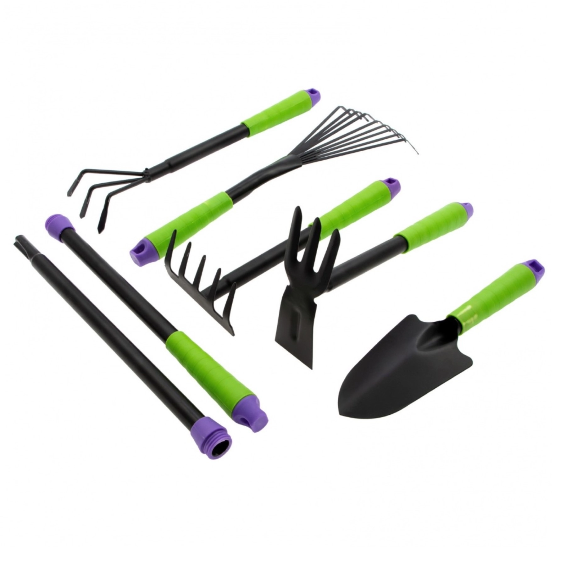Conjunto de Ferramentas para Jardinagem Ancinho e Rastelo 7 Peças Palisad