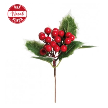 Pick Folhas/frutas Vrm/vde 20cm Ref.1920421 Cromus