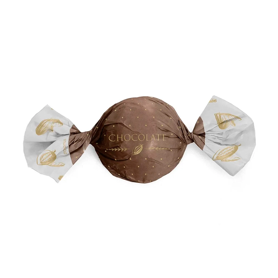 Embalagem Para Trufa Chocolate Cor Marrom Cromus Embalagens 100un