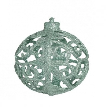 Bolas Arabesco Vazado Mint C/08 6cm Ref.1205559
