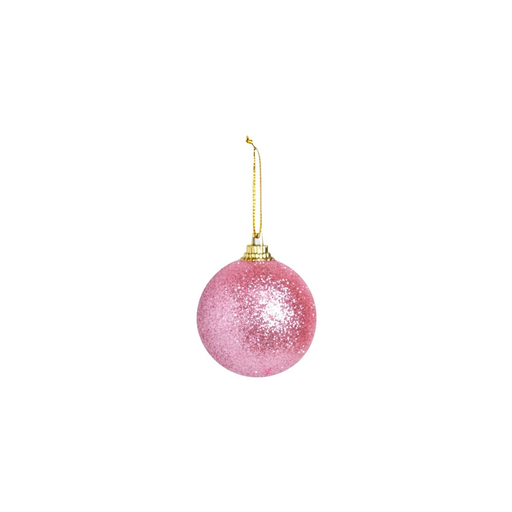 Bola Cromus Glitter Roe 4cm Jg C/12 1921458