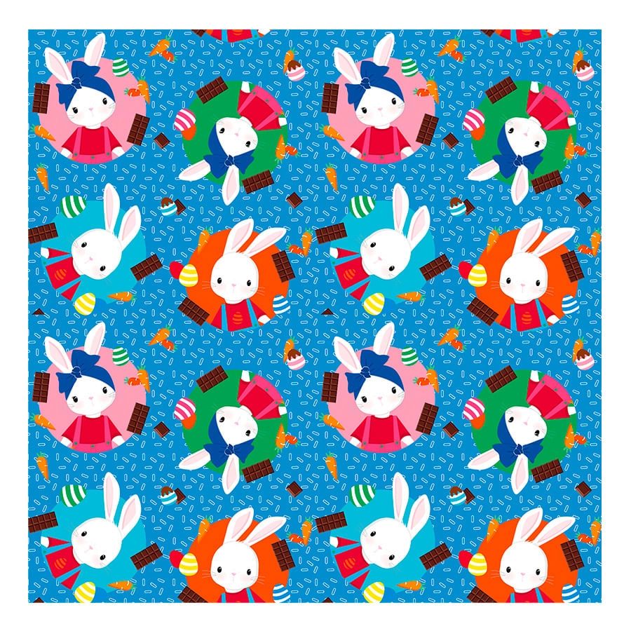 Folha Poli Pascoa Metal Brilho De Pascoa Az 69x89 Pt C/25 Un