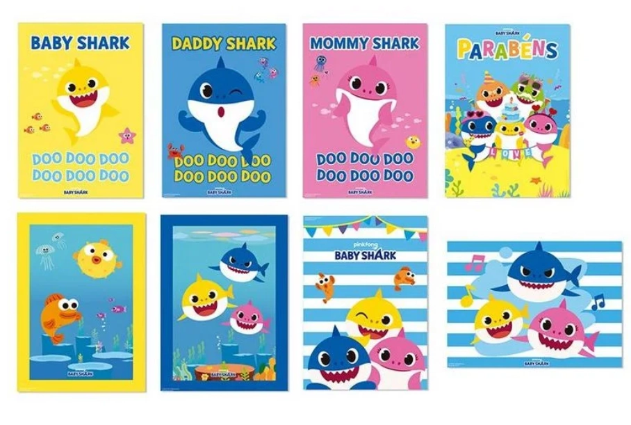 Cartaz Dec Baby Shark Sort C/8 Cromus