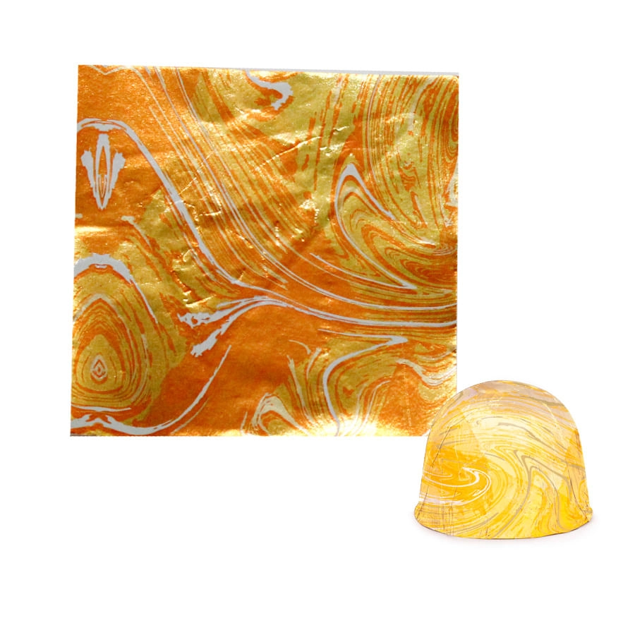 Folha Chumbo Marmorizado Amarelo 8x7,8 Pt C/300 Un