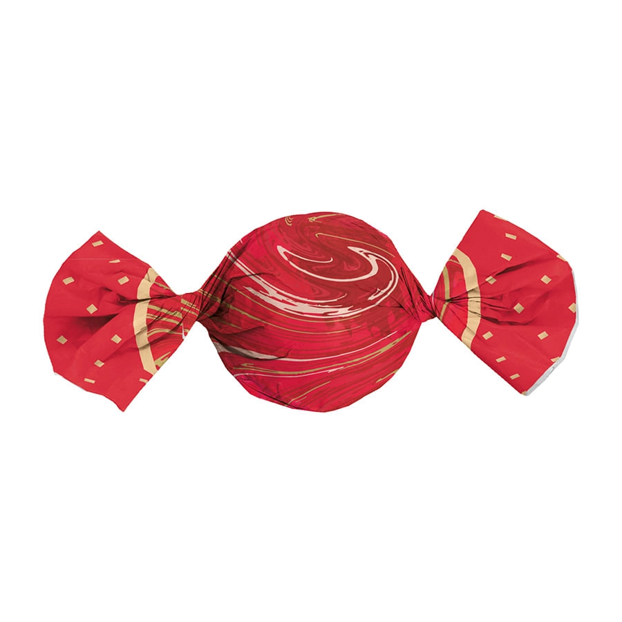 Emb Trufa Marmore Vermelho 14,5x15,5 C.100 Un Cromus