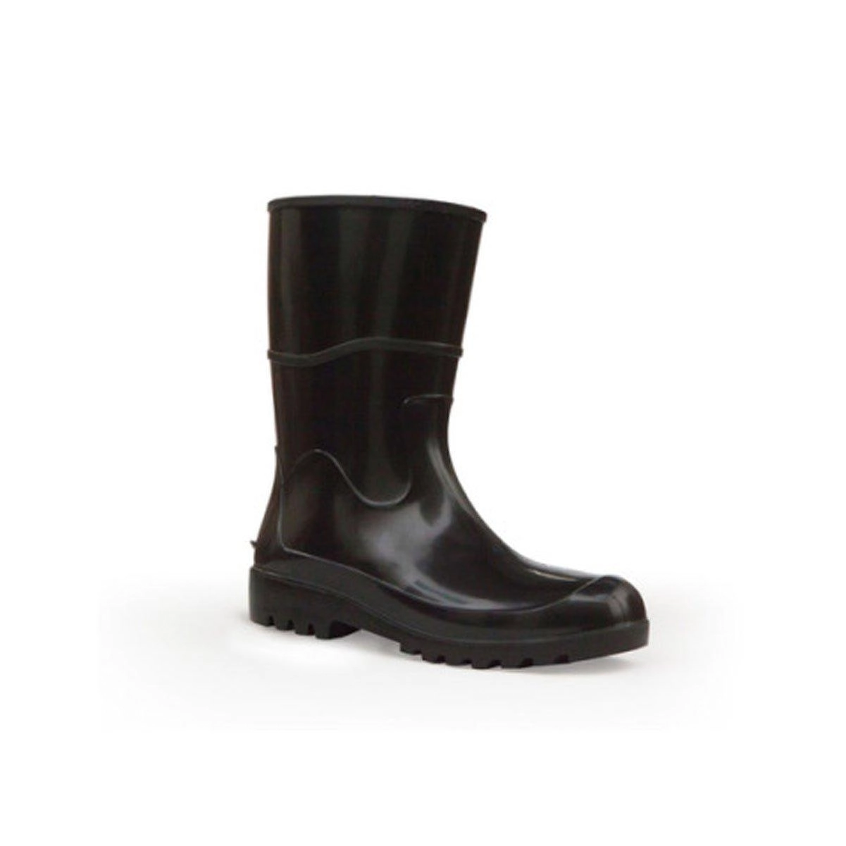 Bota De Pvc Cano Médio Preta - Workflex, Opção: Preto(a), Tamanho: 39